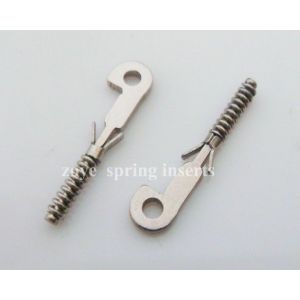 0.8mm stainess steel tiny spring insert for eyeglass frame 12.5mm length