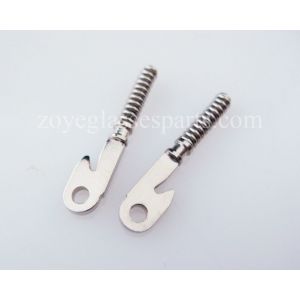 stainless steel spring inserts for eyeglass temples repairing 15mm length 