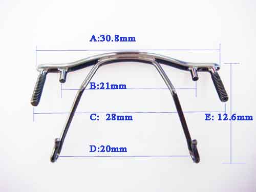 size of rimless bridge TB-279