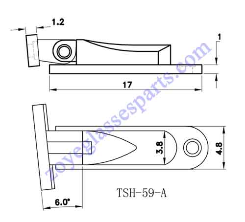 drawing of hinge TSH-59