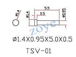 metal pin for eyeglass hinges