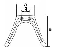  size of saddle bridge