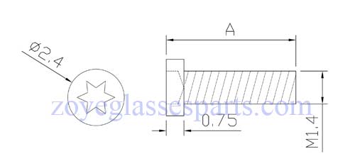 torx screws for eyeglass hinges