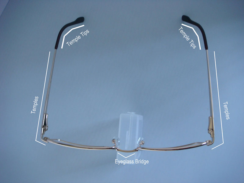 airview of eyeglass frame