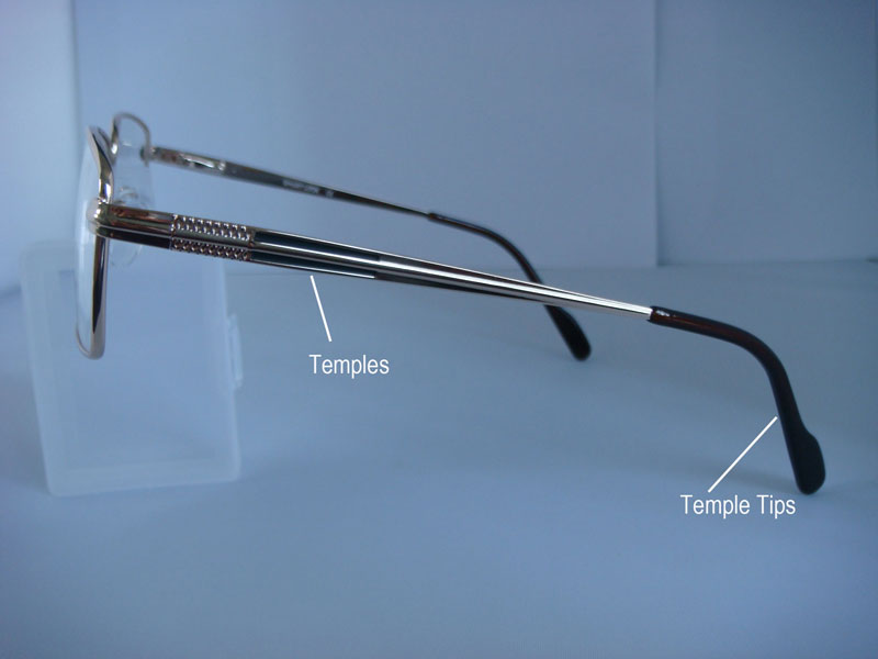 sideview of eyeglass frame