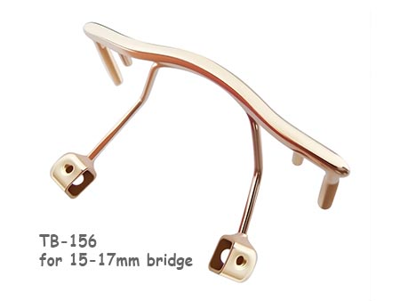 bridge 15-15mm for rimless frame screw on silver gold gun
