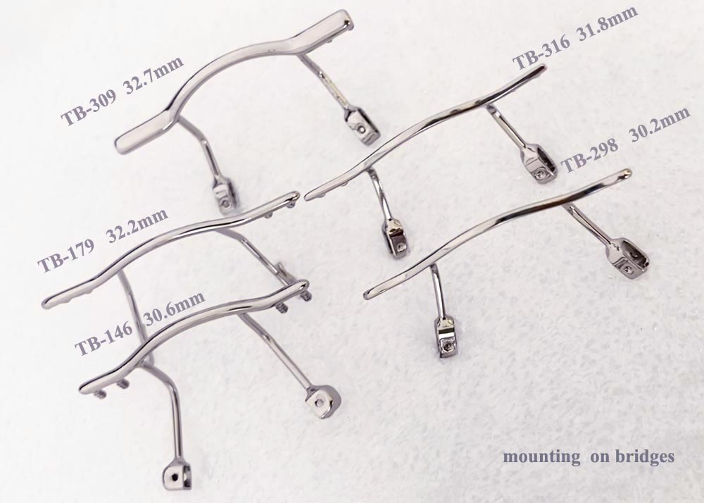 clip on bridges for rimless frame