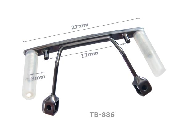 gun bridge for 15-17mm rimless frame screw on stainless steel