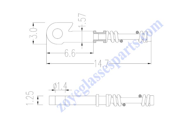 replaceable springs for glasses hinge repair