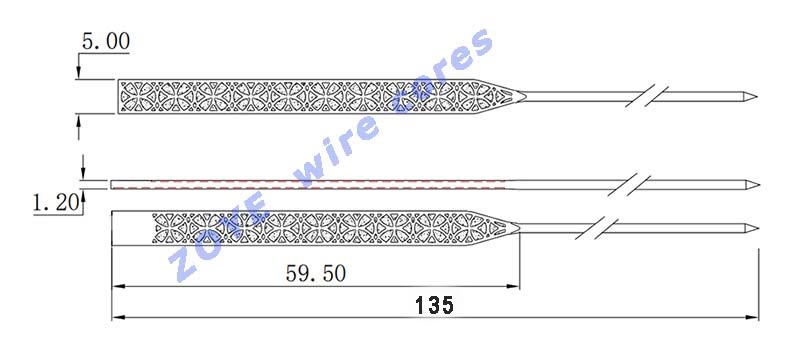 top wire cores 5.0*135mm