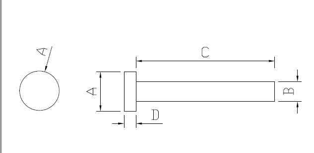 single rivets for eyeglass frame