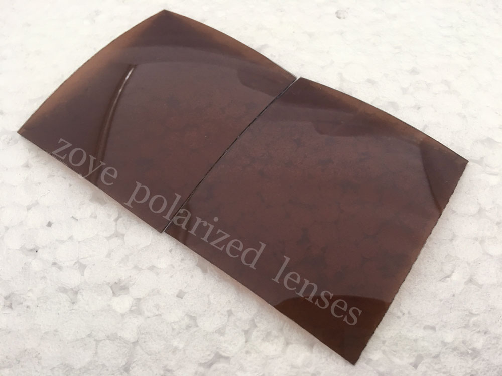 median brown polarized lenses UV400 for sunglasses