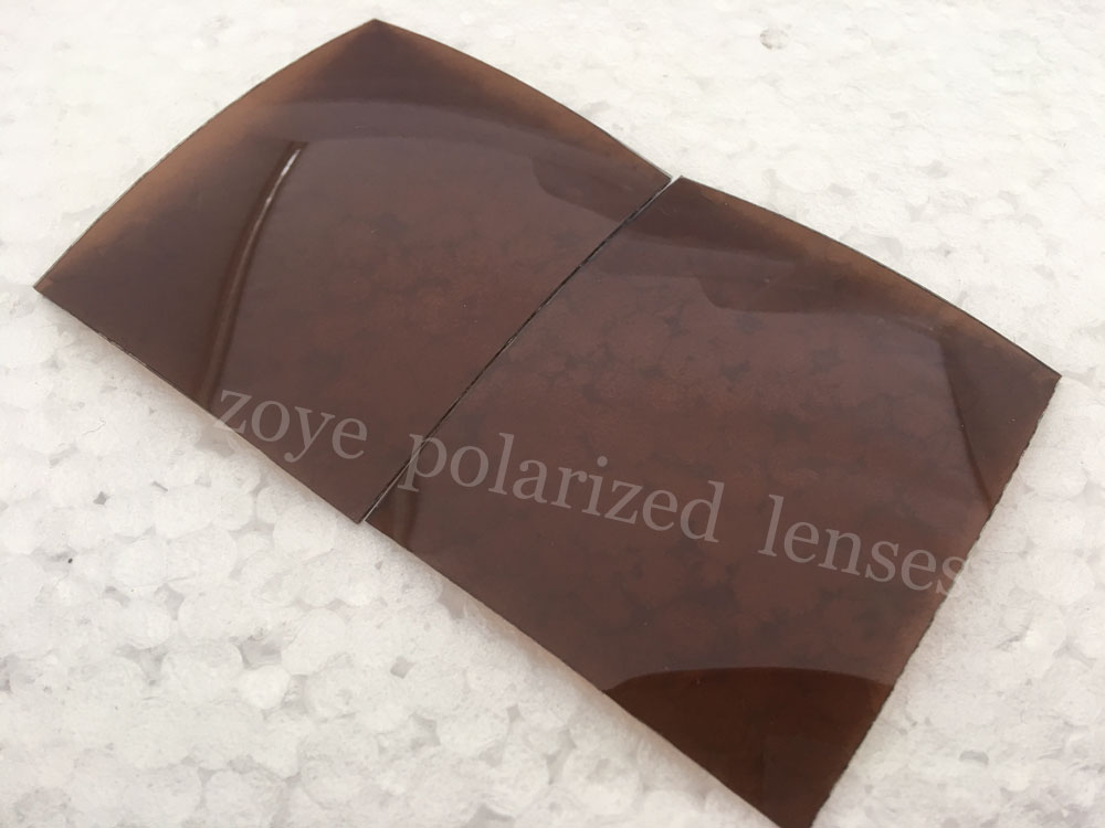 median brown polarized lenses UV400 for sunglasses