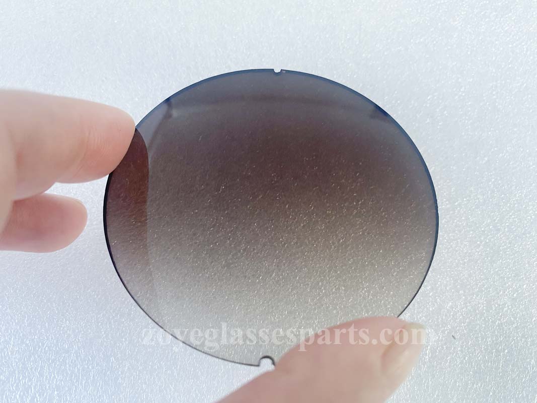 gradient brown CR39 sunglasses lenses