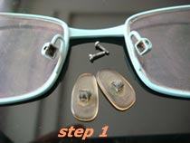 how to replace the old nose pads