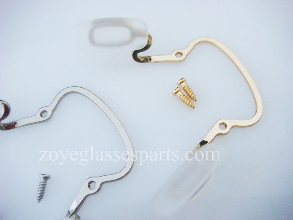 pad arm bridges for plastic wood eyewear frame TP-175