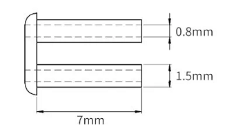 plastic mounting sleeve 1.4*7.0mm