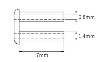 plastic mounting sleeve 1.5*7.0mm