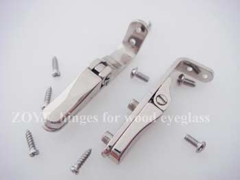 clamping screwing on spring hinge for wood bamboo frames TSH-75