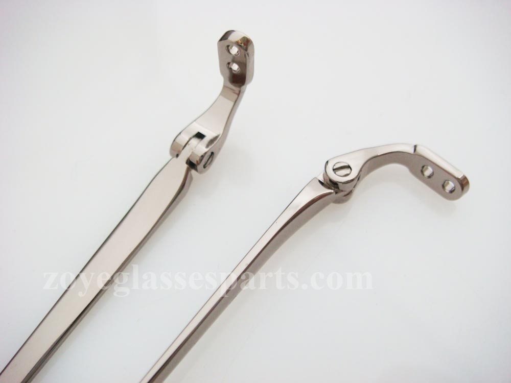 stainless steel eyewear temples screw on