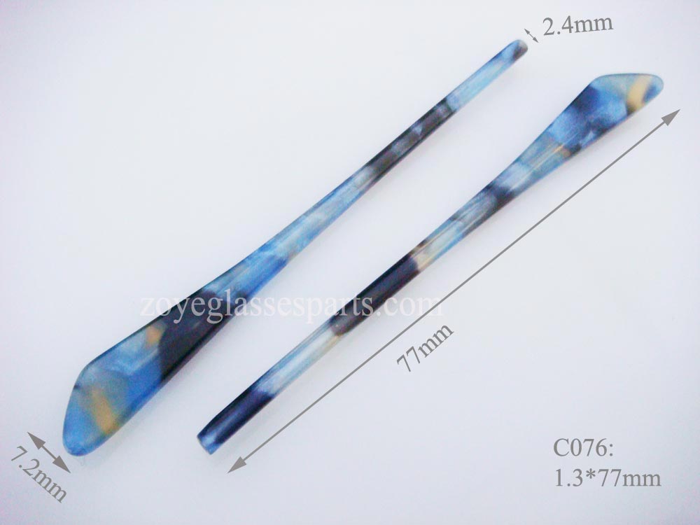eyeglass arm cover for replacement 77mm light blue